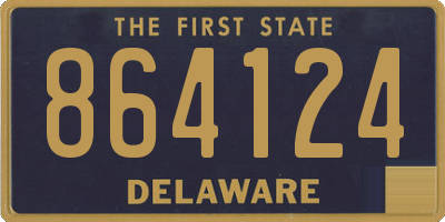 DE license plate 864124