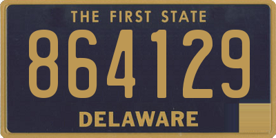 DE license plate 864129