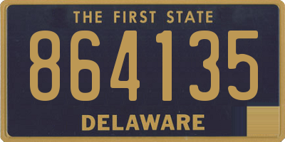 DE license plate 864135