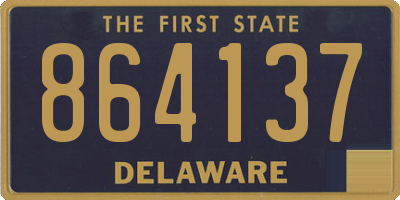 DE license plate 864137