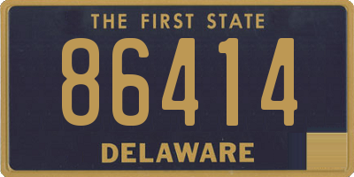 DE license plate 86414