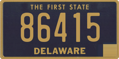 DE license plate 86415
