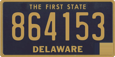 DE license plate 864153