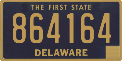DE license plate 864164