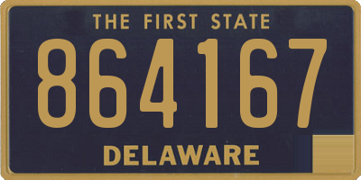 DE license plate 864167