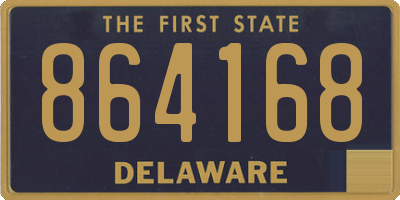 DE license plate 864168