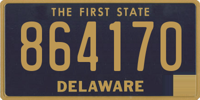 DE license plate 864170