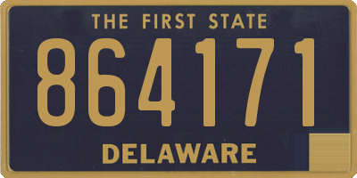 DE license plate 864171