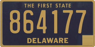 DE license plate 864177
