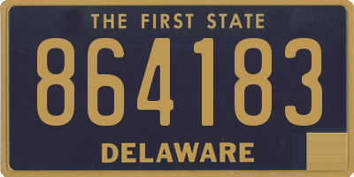 DE license plate 864183