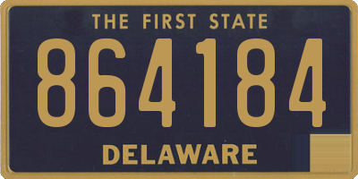 DE license plate 864184