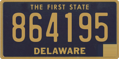 DE license plate 864195