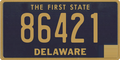 DE license plate 86421