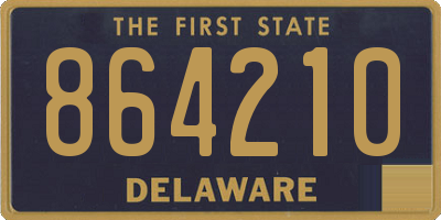 DE license plate 864210