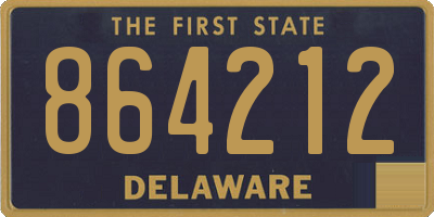 DE license plate 864212