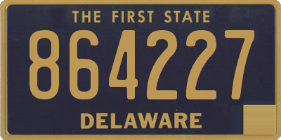 DE license plate 864227
