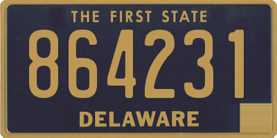DE license plate 864231