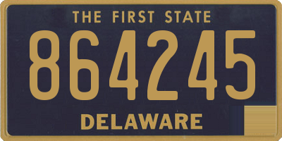 DE license plate 864245