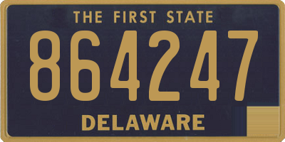 DE license plate 864247
