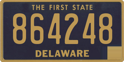 DE license plate 864248