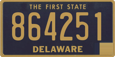 DE license plate 864251