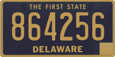 DE license plate 864256