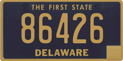 DE license plate 86426