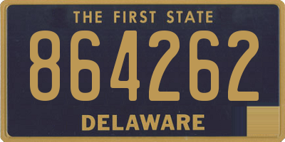 DE license plate 864262