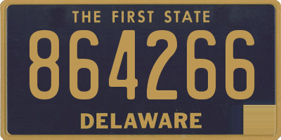 DE license plate 864266
