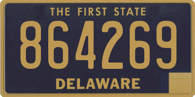 DE license plate 864269