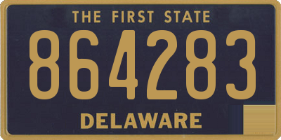 DE license plate 864283
