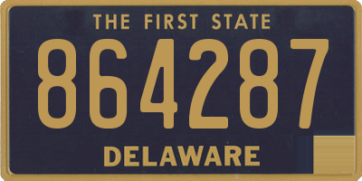 DE license plate 864287
