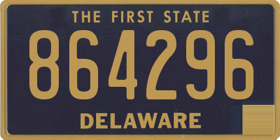 DE license plate 864296