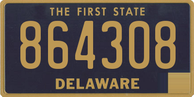 DE license plate 864308