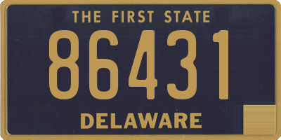 DE license plate 86431