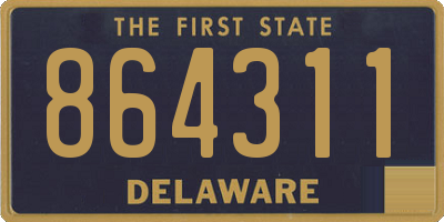 DE license plate 864311