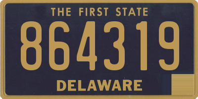 DE license plate 864319