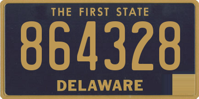 DE license plate 864328