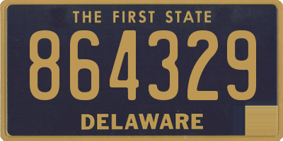 DE license plate 864329