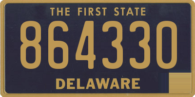 DE license plate 864330
