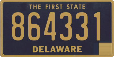 DE license plate 864331