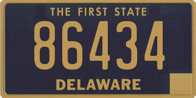 DE license plate 86434