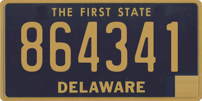 DE license plate 864341