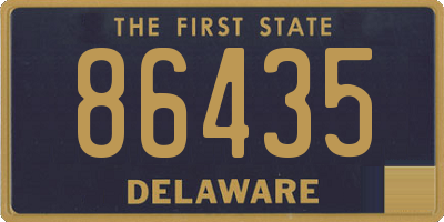 DE license plate 86435