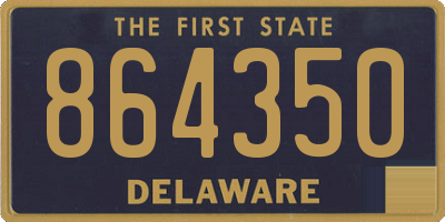 DE license plate 864350