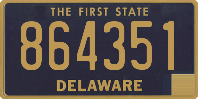 DE license plate 864351