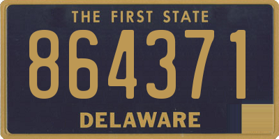 DE license plate 864371