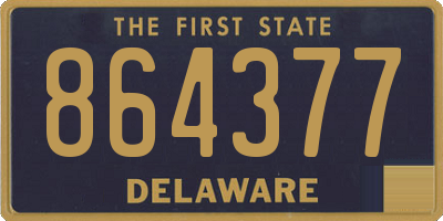 DE license plate 864377
