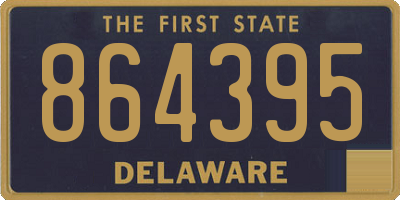 DE license plate 864395