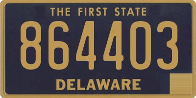 DE license plate 864403